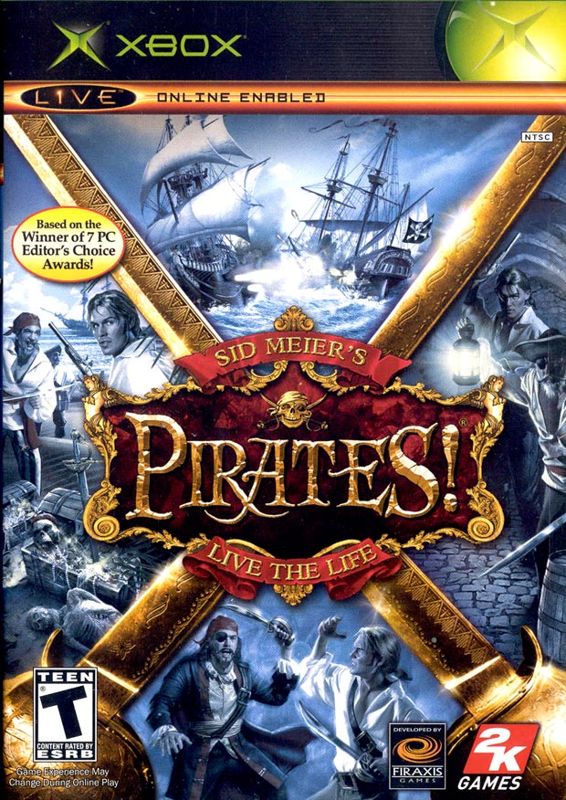 Sid Meier's Pirates box art for Xbox
